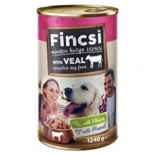 Fincsi консерва для собак Телятина (розовая) 1240г