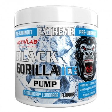 Комплекс до тренировки Activlab Black Gorilla Ice Pump 300 g /30 servings/ Strawberry Lemonade