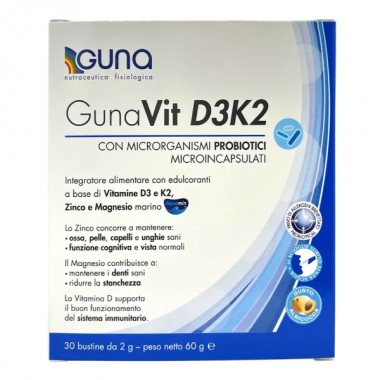 Комплекс Витамин D3+K2 Guna Gunavit D3 K2 2 g 30 sachet