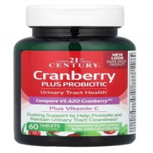Клюква 21st Century Cranberry Plus Probiotic 60 Tabs