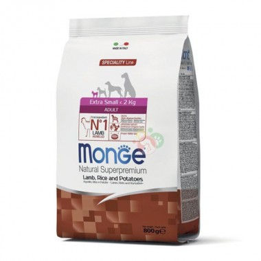  Monge Dog Extrasmall Adult ягненок, рис и картофель 0,8 Кг