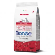 Сухой корм для собак Monge Dog Mini Puppy & Junior курица с рисом 3 Кг Сухой корм для собак Monge Dog Mini Puppy & Junior курица с рисом 3 Кг