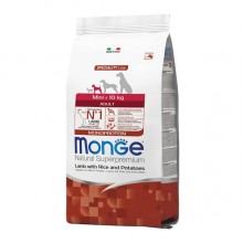 Сухой корм для собак Monge Dog Mini Adult ягненок, рис и картофель 7,5 Кг