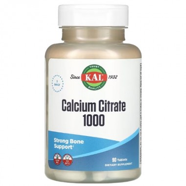 Микроэлемент Кальций KAL Calcium Citrate 1000 mg 90 Tabs