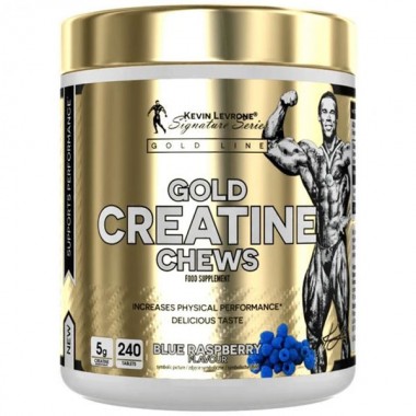 Креатин моногидрат Kevin Levrone Gold Creatine Chews 240 Chewable Tabs Blue Raspberry