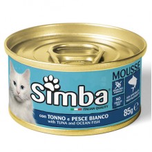 Влажный корм для котов Monge Simba Cat Wet тунец и океаническая рыба 0,085 Кг