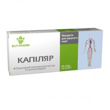Комплекс для профилактики давления и кровообращения Elit-Pharm Капилляр 40 таб Комплекс для профилактики давления и кровообращения Elit-Pharm Капилляр 40 таб