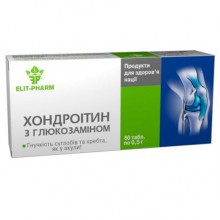 Препарат для суставов и связок Elit-Pharm Хондроитин с Глюкозамином 80 таб