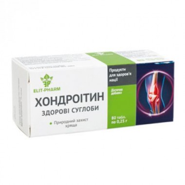Препарат для суставов и связок Elit-Pharm Хондроитин Здоровые Суставы 80 таб Препарат для суставов и связок Elit-Pharm Хондроитин Здоровые Суставы 80 таб