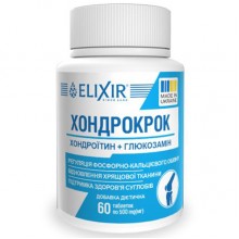 Препарат для суставов и связок Elixir Хондрокрок Хондроитин+Глюкозамин 60 таб Препарат для суставов и связок Elixir Хондрокрок Хондроитин+Глюкозамин 60 таб