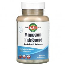 Микроэлемент Магний KAL Magnesium Sustained Release Triple Source 500 mg 100 Tabs