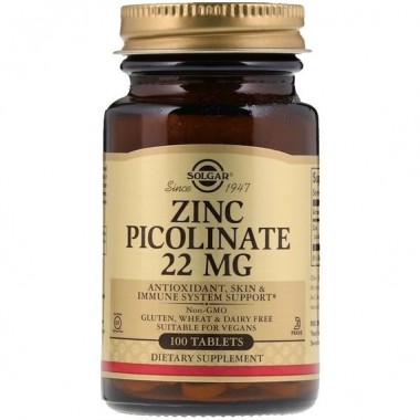 Микроэлемент Цинк Solgar Zinc Picolinate 100 Tabs