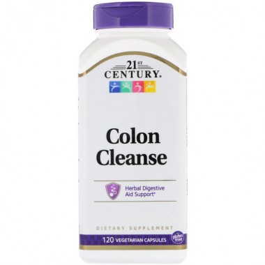 Улучшение работы кишечника 21st Century Colon Cleanse 120 Veg Caps Улучшение работы кишечника 21st Century Colon Cleanse 120 Veg Caps