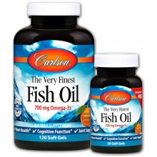 Омега 3 Carlson Labs The Very Finest 120+30 Soft Gels Orange Омега 3 Carlson Labs The Very Finest 120+30 Soft Gels Orange