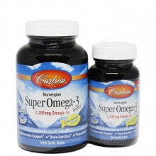 Омега 3 Carlson Labs Super Omega-3 Gems 100+30 Soft Gels (fish gelatin) Омега 3 Carlson Labs Super Omega-3 Gems 100+30 Soft Gels (fish gelatin)