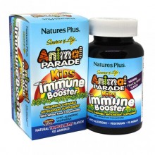 Натуральная добавка для иммунитета Nature's Plus Animal Parade, Kids Immune Booster 90 Chewable Tabs Tropical Berry Натуральная добавка для иммунитета Nature's Plus Animal Parade, Kids Immune Booster 90 Chewable Tabs Tropical Berry