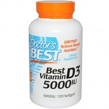 Витамин D Doctor's Best Vitamin D3 5000 IU 720 Softgels Витамин D Doctor's Best Vitamin D3 5000 IU 720 Softgels