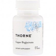 Микроэлемент Медь Thorne Research Copper Bisglycinate 60 Veg Caps