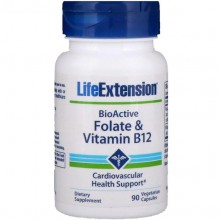 Витамин Б12 Life Extension BioActive Folate & Vitamin B12 90 Veg Caps