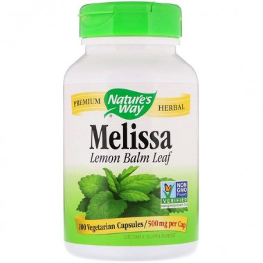 Комплекс для профилактики нервной системы Nature's Way Melissa Lemon Balm Leaf 500 mg 100 Veg Caps
