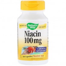 Ниацин Nature's Way Niacin 100 mg 100 Caps