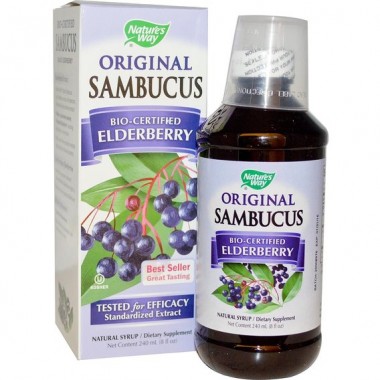Бузина Nature's Way Sambucus Immune Elderberry Standardized 8 fl oz 240 ml Elderberry