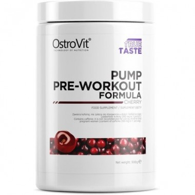 Комплекс до тренировки OstroVit PUMP Pre-Workout 500 g /50 servings/ Cherry