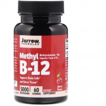 Витамин Б12 Jarrow Formulas Methyl B-12 5000 mcg 60 Lozenges Cherry Flavor JRW-18004 Витамин Б12 Jarrow Formulas Methyl B-12 5000 mcg 60 Lozenges Cherry Flavor JRW-18004