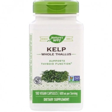 Ламинария Nature's Way Kelp 600 mg 180 Caps NWY-14508 Ламинария Nature's Way Kelp 600 mg 180 Caps NWY-14508