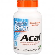 Ягоды асаи Doctor's Best Acai 500 mg 120 Veg Caps DRB-00156 Ягоды асаи Doctor's Best Acai 500 mg 120 Veg Caps DRB-00156