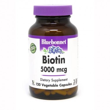Биотин Bluebonnet Nutrition Biotin 5000 mcg 120 Veg Caps BLB0448