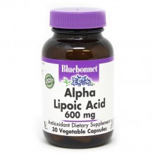 Альфа-липоевая кислота Bluebonnet Nutrition Alpha Lipoic Acid 600 mg 30 Veg Caps BLB0855