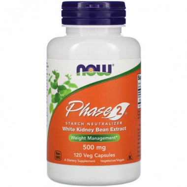 Экстракт для похудения NOW Foods Phase 2, Starch Neutralizer 500 mg 120 Veg Caps NF3021 Экстракт для похудения NOW Foods Phase 2, Starch Neutralizer 500 mg 120 Veg Caps NF3021