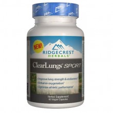 Комплекс для профилактики дыхательной системы RidgeCrest Herbals Clear Lungs Sport 60 Veg Caps RCH138