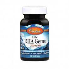 Омега 3 Carlson Labs Elite DHA Gems 1000 mg 30 Soft Gels CAR-16900 Омега 3 Carlson Labs Elite DHA Gems 1000 mg 30 Soft Gels CAR-16900