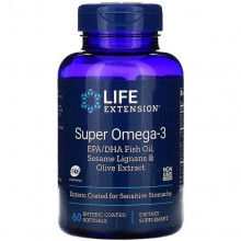 Омега 3 Life Extension Super Omega-3 60 Softgels LEX-19856 Омега 3 Life Extension Super Omega-3 60 Softgels LEX-19856
