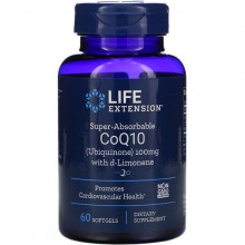 Коэнзим Life Extension Super-Absorbable CoQ10 100 mg 60 Softgels LEX-19516