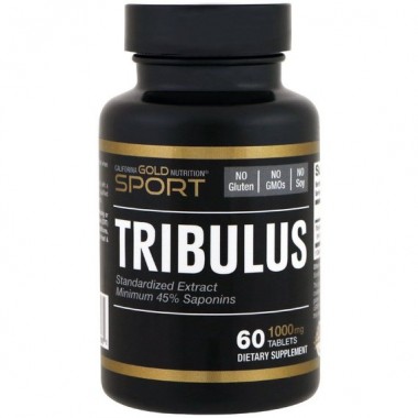 Тестостероновый комплекс California Gold Nutrition Tribulus, Standardized Extract 1000 mg 60 Tabs