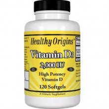Витамин D Healthy Origins Vitamin D3 2000 IU 120 Softgels HO15374 Витамин D Healthy Origins Vitamin D3 2000 IU 120 Softgels HO15374