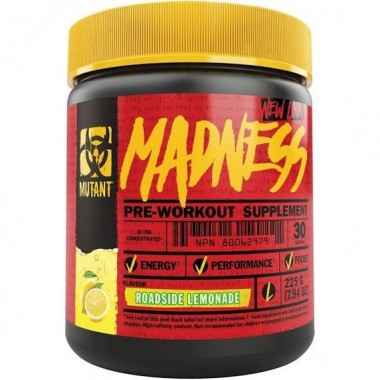Комплекс до тренировки Mutant Madness 225 g /30 servings/ Roadside Lemonade