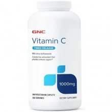 Витамин C для спорта GNC Vitamin C with Citrus Bioflavonoids, Timed-Release 1000 mg 360 Veg Caplets