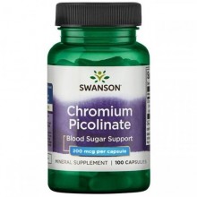 Микроэлемент Хром Swanson Chromium Picolinate 200 mcg 100 Caps Микроэлемент Хром Swanson Chromium Picolinate 200 mcg 100 Caps