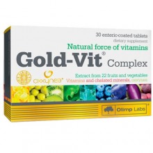 Витаминно-минеральный комплекс для спорта Olimp Nutrition Gold-Vit Complex 30 Tabs Витаминно-минеральный комплекс для спорта Olimp Nutrition Gold-Vit Complex 30 Tabs