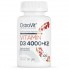 Витамин D3+K2 для спорта OstroVit Vitamin D3 4000 + K2 100 Tabs