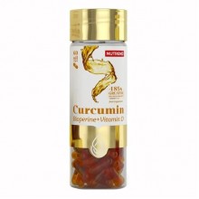 Куркумин для спорта Nutrend Curcumin + Bioperine + Vitamin D 60 Caps