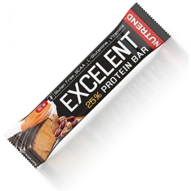 Протеиновый батончик Nutrend Excelent Protein bar 85 g Peanut Butter in Milk Chocolate Протеиновый батончик Nutrend Excelent Protein bar 85 g Peanut Butter in Milk Chocolate