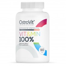 Витаминно-минеральный комплекс для спорта OstroVit 100% Vit&Min 90 Tabs