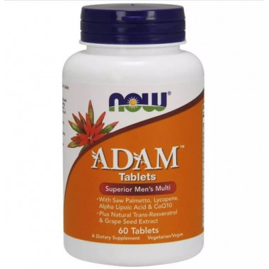 Витаминно-минеральный комплекс NOW Foods ADAM, Superior Men's Multi 60 Tabs