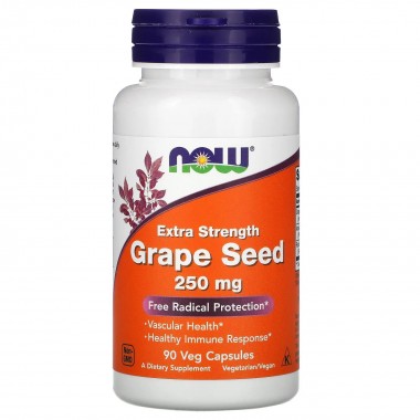 Экстракт виноградных косточек NOW Foods Grape Seed 250 mg 90 Veg Caps Экстракт виноградных косточек NOW Foods Grape Seed 250 mg 90 Veg Caps