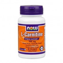 Карнитин NOW Foods L-Carnitine 500 mg 30 Veg Caps